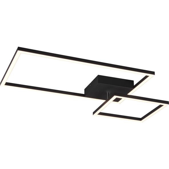 Lampa sufitowa Trio RL Nowoczesny plafon przysufitowy czarny Trio RL PADELLA R62642132