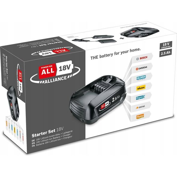 BOSCH. BATTERY 18V 2.0Ah + CHARGER AL18V-20