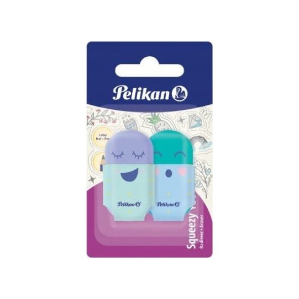 Pelikan 606219 gumka Plastik Wielobarwny 2 szt.
