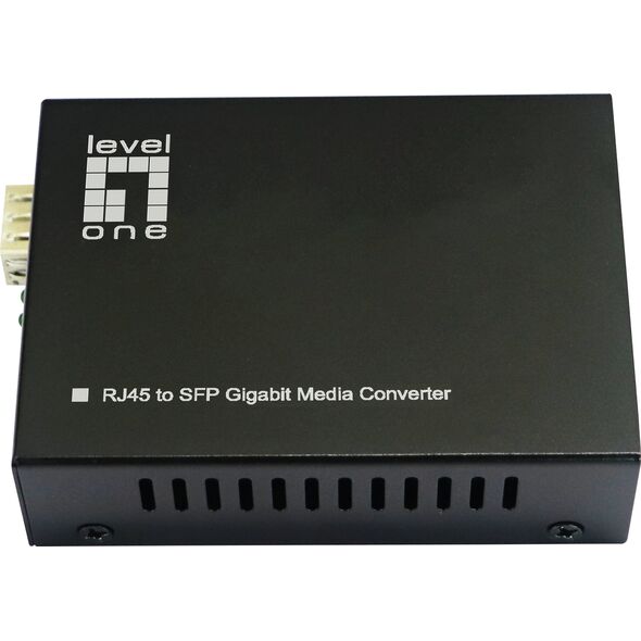 Konwerter światłowodowy LevelOne LevelOne Konverter GVT-2016 10/100/1000T>RJ45 to SFP 90W  sw