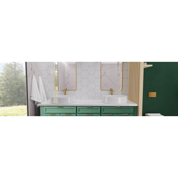 Washbasin faucet INVENA PAROS, low, chrome color