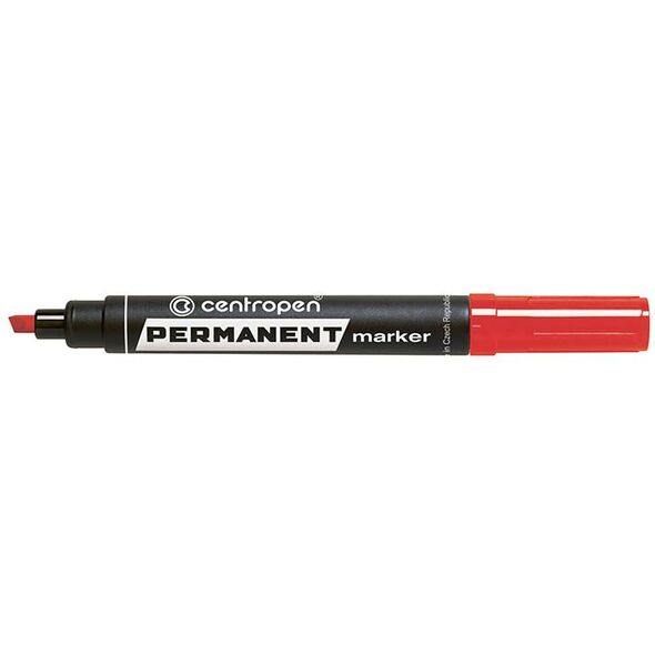 Centropen marker czerwony permanentny ścięta końcówka 1,00-4,60mm (585760104)