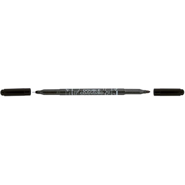 Centropen Marker CD/DVD Dwustronny Czarny 0.6/2.5 mm (3616/12)
