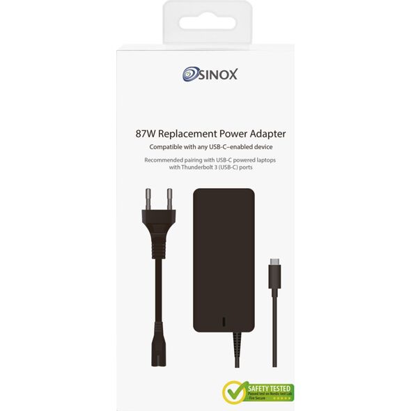 Καλώδιο τροφοδοσίας Sinox Sinox PC USB C 87W strømforsyning 13843467 5706810000000
