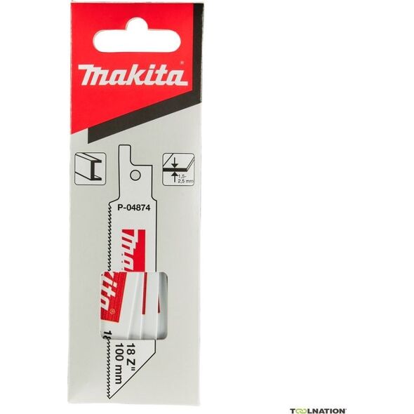 Makita MAKITA SABER SAW LADE BIM 100x0,9mm /5τεμ. ΜΕΤΑΛΛΙΚΑ ΛΑΜΝΑ, ΠΡΟΦΙΛ 3mm 13993753 88381914024