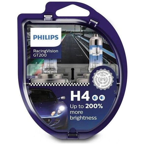 Philips Philips H4 Racing Vision GT200 200% duo 2szt/kpl uniwersalny