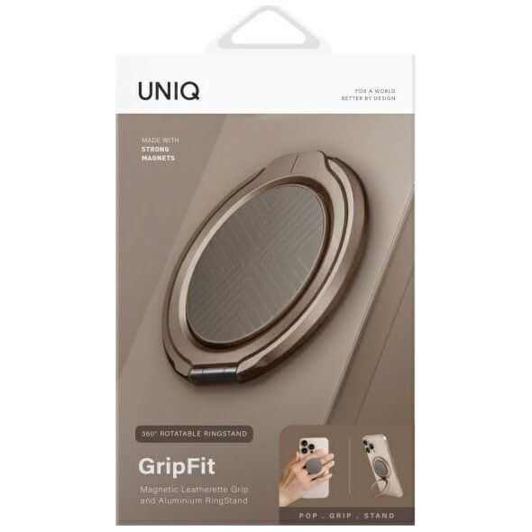 UNIQ Gripfit 360 Magnetic Mount&Kickstand Magnetic Holder gray/flint gray