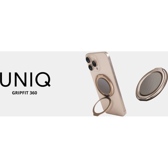 UNIQ Gripfit 360 Magnetic Mount&Kickstand Magnetic Holder gray/flint gray