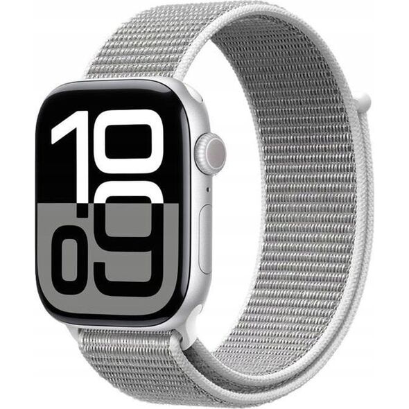 Pasek sportowy Crong Nylon do Apple Watch 38/40/41/42 mm Silver Grey - Gwarancja bezpieczeństwa. Proste raty. Bezpłatna wysyłka od 170 zł.