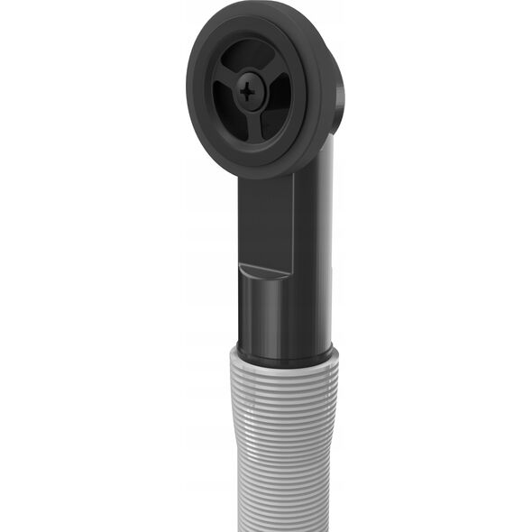 Syfon Odpływ PUSH TO OPEN 3 1/2" z syfonem 2-komorowy Power Color pure carbon (GRANIT-pionowy), save space, przycisk okrągły