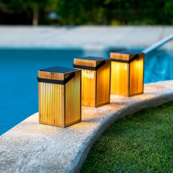 New Garden New Garden Okinawa Solar Recharge Lantern Bamboo 13950322 8435578509365