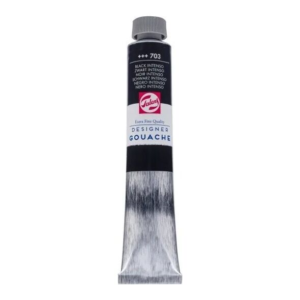 Talens Talens Gouache Extra Fine Quality Tube 60 ml Black Intenso 703 13956316 8712079054564