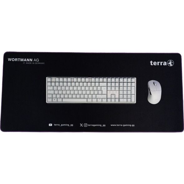 Wortmann AG TERRA Mousepad XXL NEON Gaming μαύρο/μωβ lila Umkettelung| 900 x 400 x 3 mm 13966780 4039407080939