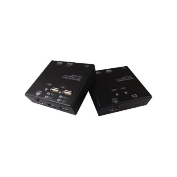 System przekazu sygnału AV Value Przedłużacz KVM VALUE przez Cat.5e/6, HDMI, 4 x USB