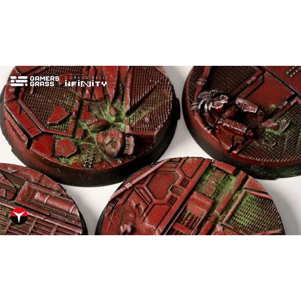 Gamers Grass Gamers Grass: Infinity - Nomad Crew Deck - Round 40mm (4x) 13674203 738956791078