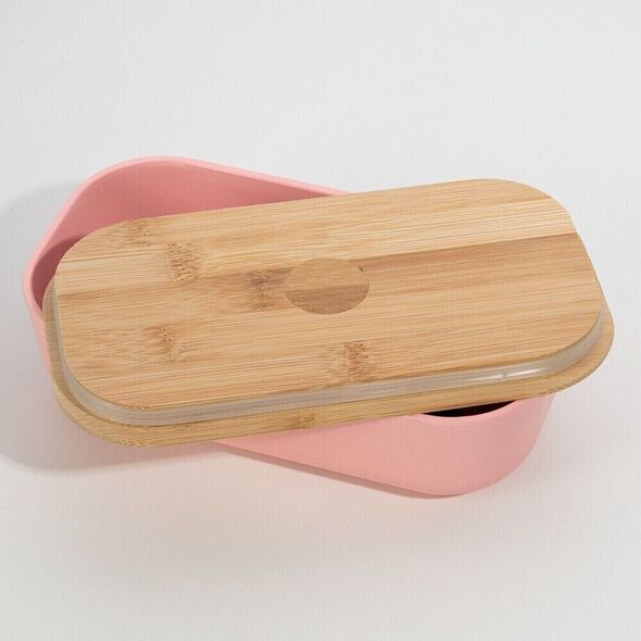 Typhoon Lunchlåda Bamboo TYPHOON® - 5,8x20x10,8 cm - Ίνα Bambu - PP - Rosa 13800213 5010853264394