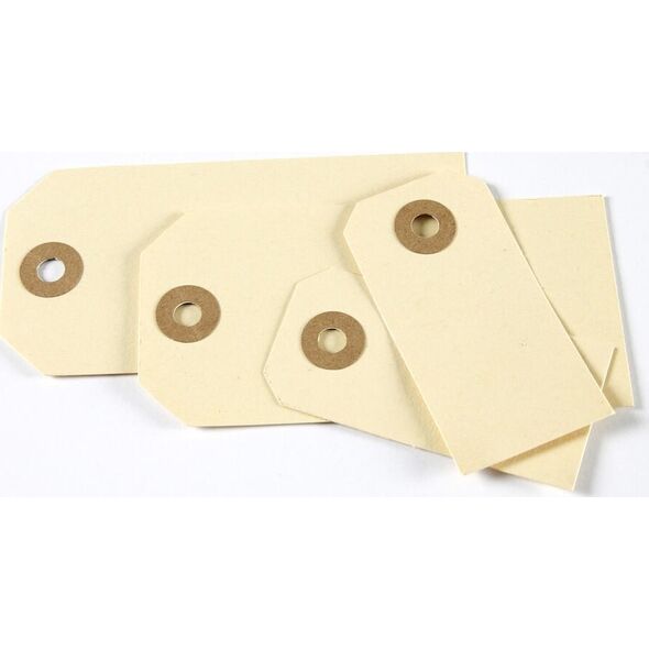 Vrige Manillamærker 40x80mm φυσικό A2 1000 st/pt - (1000 stk.) 14002584 7392962700825