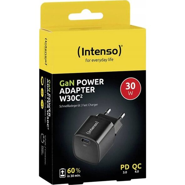 Intenso Power Adapter W30C² GaN black 1x USB-C 30W
