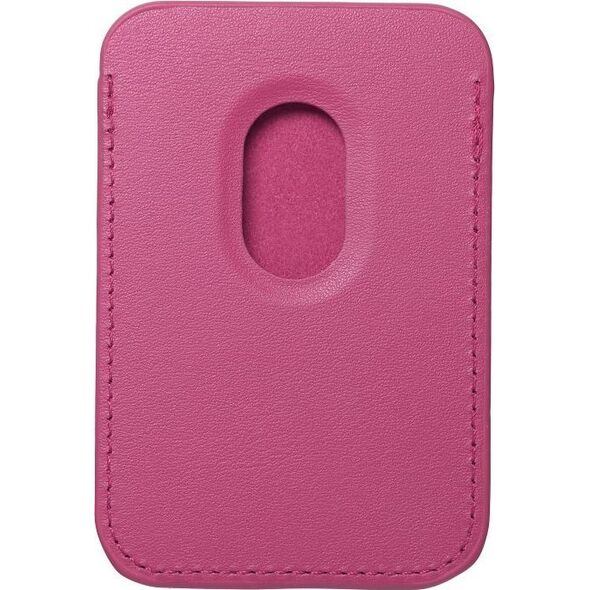 OEM Portfel magnetyczny na karty LEATHER MAG WALLET kompatybilny z MagSafe  różowy