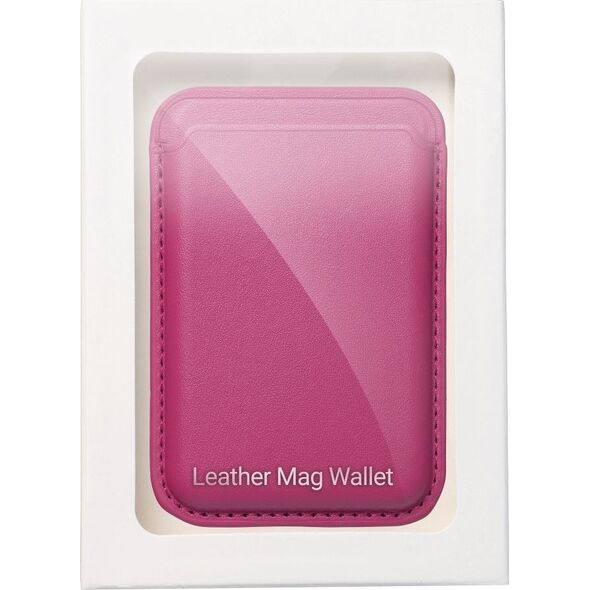 OEM Portfel magnetyczny na karty LEATHER MAG WALLET kompatybilny z MagSafe  różowy