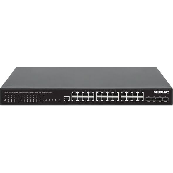 Switch Intellinet Network Solutions INTELLINET 28-P PoE+ Managed Switch 4x10GbE 450W