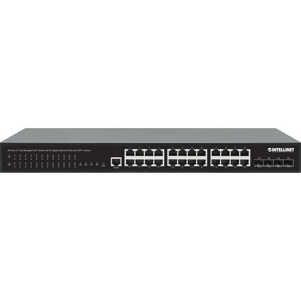 Switch Intellinet Network Solutions INTELLINET 28-P PoE+ Managed Switch 4x10GbE 450W