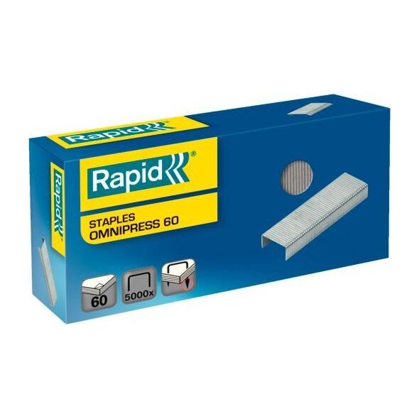 Rapid Rapid Omnipress 60 - Klamrar - 8,5 mm - galvaniserad tråd - paket med 5000 13798531 4051661018961