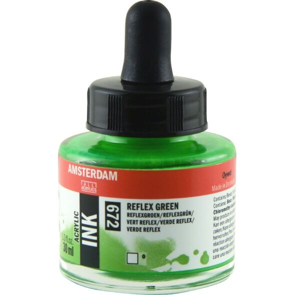 Artequipment Amsterdam Acrylic Ink Bottle Reflex Green 672 13801153 8712079389833