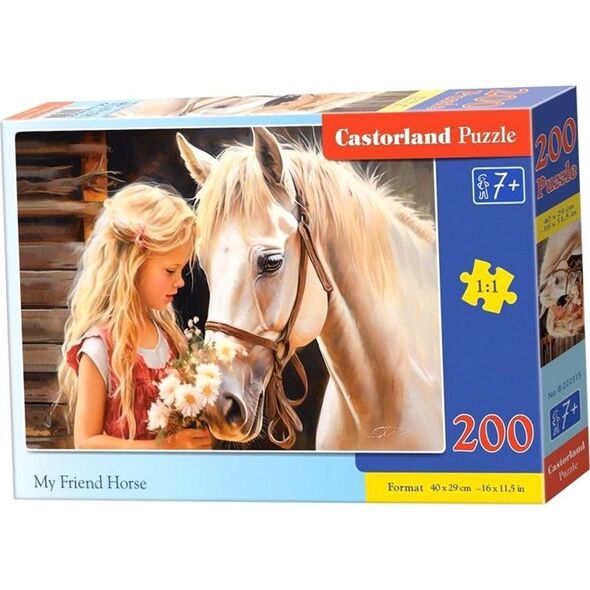Castorland Puzzle 200 My Friend Horse CASTOR 13910784 5904438222315
