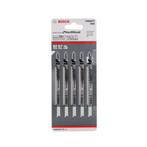 Bosch Brzeszczot do wyrzynarek T 308 BFP 117mm 5szt. (2608636737)