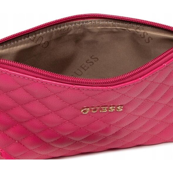 Guess Guess, Holdall, Eco Leather, Handbag, Quilted Effect And Cuff, Fucshia, 23 x 15 x 1.5 cm For Women