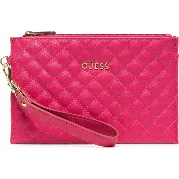 Guess Guess, Holdall, Eco Leather, Handbag, Quilted Effect And Cuff, Fucshia, 23 x 15 x 1.5 cm For Women