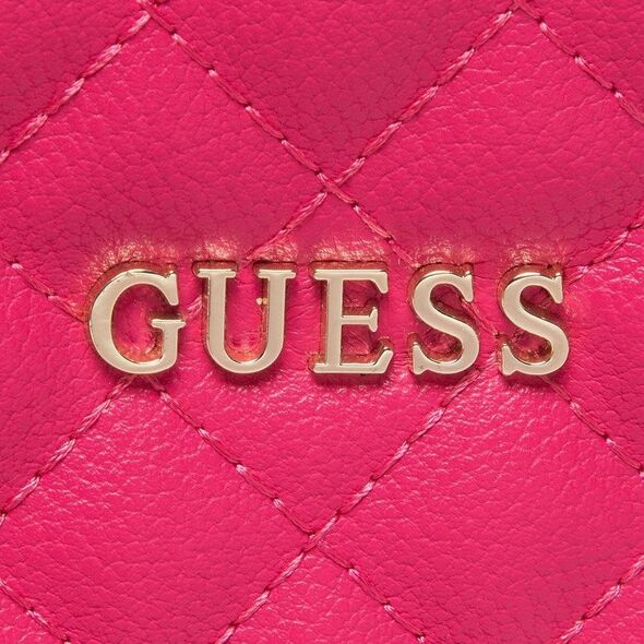 Guess Guess, Holdall, Eco Leather, Handbag, Quilted Effect And Cuff, Fucshia, 23 x 15 x 1.5 cm For Women