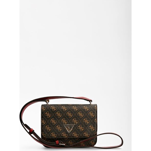 Guess Guess, Noelle, Leather, 4G Logo, Crossbody Bag, Brown, hwql78 79780, 18.5 x 14.5 x 7 cm, For Women For Women
