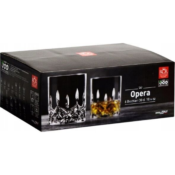Rcr Glasses Set Opera 6 Pcs., 300 Ml