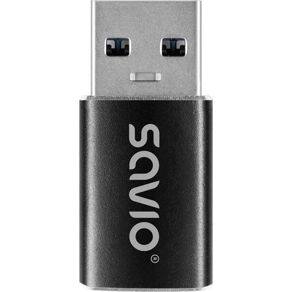 Savio AK-81 adapter kablowy 0 m USB Type-C USB Typu-A Czarny