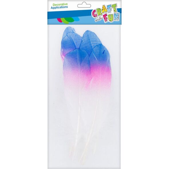 Craft with Fun CF OZDOBA DEK PIORKA 17-22CM 6SZT TECZA 20/600