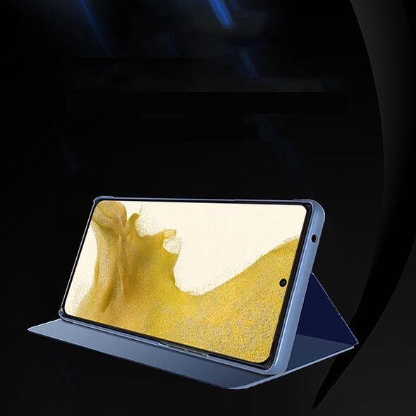 Hurtel Clear View Case etui do Samsung Galaxy S23 pokrowiec z klapką różowe