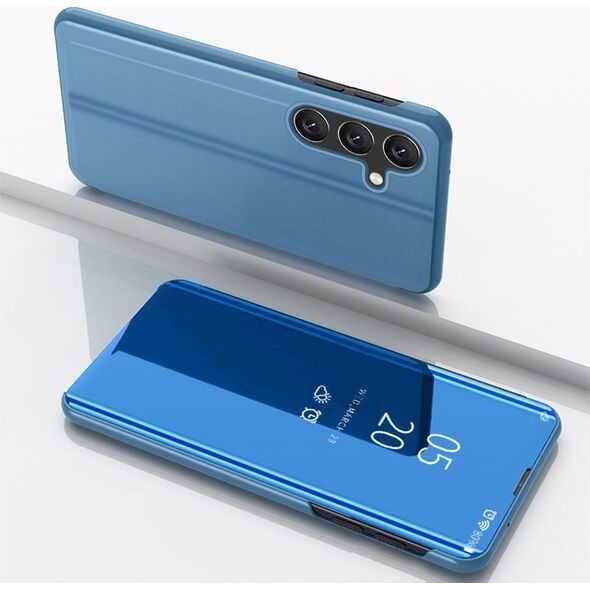 Hurtel Clear View Case etui Samsung Galaxy A54 5G pokrowiec z klapką niebieskie