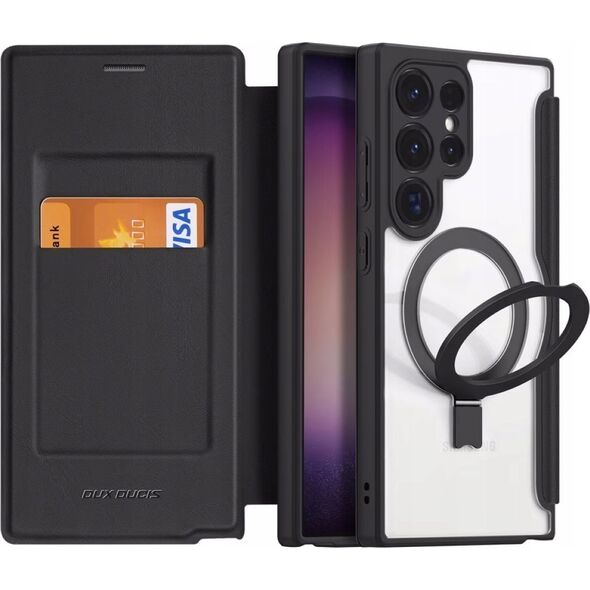 Dux Ducis Etui Dux Ducis Skin X Pro z klapką i magnetycznym ringiem na Samsung S24 Ultra - czarne