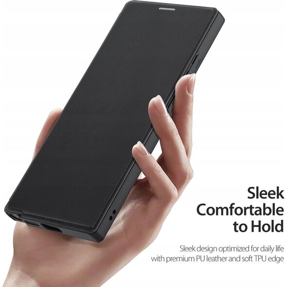 Dux Ducis Etui Dux Ducis Skin X Pro z klapką i magnetycznym ringiem na Samsung S24 Ultra - czarne