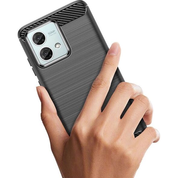 Hurtel Etui Carbon Case do Motorola Moto G84 - czarne