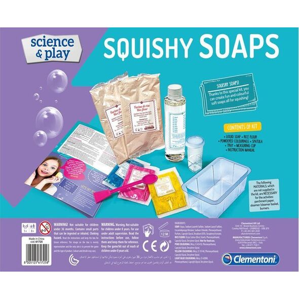 Clementoni Clementoni, Science & Play, Squishy Soaps, For Girls, 8+ years For Girls 13451078 8005125617258