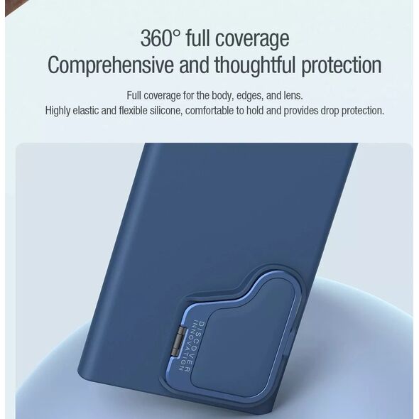 Nillkin Etui Nillkin CamShield Silky Prop Silicone Case Samsung Galaxy S24 Ultra czarne