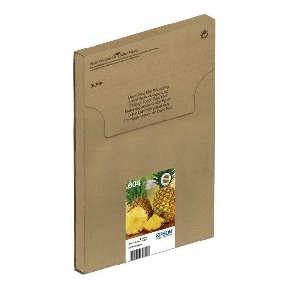 Epson Epson 604 Multipack Easy Mail Packaging - 4er-Pack - XL - Schwarz, Gelb, Cyan, Magenta - original - Blisterverpackung - Tintenpatrone - fur Expression Home XP-2200, 2205, 3200, 3205, 4200, 4205, WorkForce WF-2910, 2930, 2935, 2950