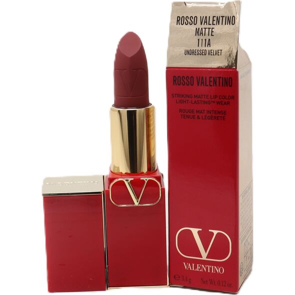 Valentino Valentino, Rosso, Ματ, Κρεμ κραγιόν, 111A, Ξαναγεμιζόμενο, 3,5 g Για γυναίκες 14240122 3614273229210