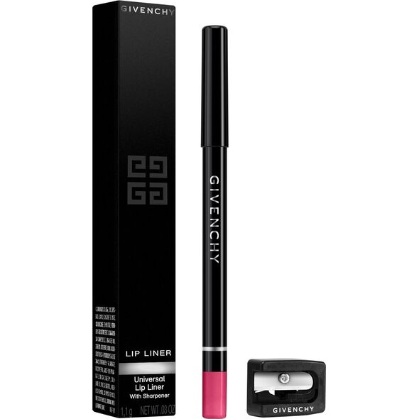 Set Givenchy: Givenchy, Waterproof, Lip Liner, 04, Fuchsia Irresistible, 1.1 g + Eye Pencil Sharpener, Black None