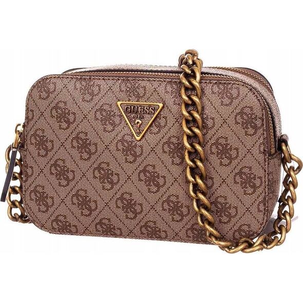 Guess, Dalma, Synthetic Leather, Camera Bag, Textile Crossbody Bag, Bronze, BW7425 VIN35, 20.32 x 7.62 x 13.97 cm, For Women For Women