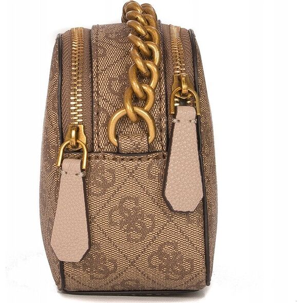 Guess, Dalma, Synthetic Leather, Camera Bag, Textile Crossbody Bag, Bronze, BW7425 VIN35, 20.32 x 7.62 x 13.97 cm, For Women For Women