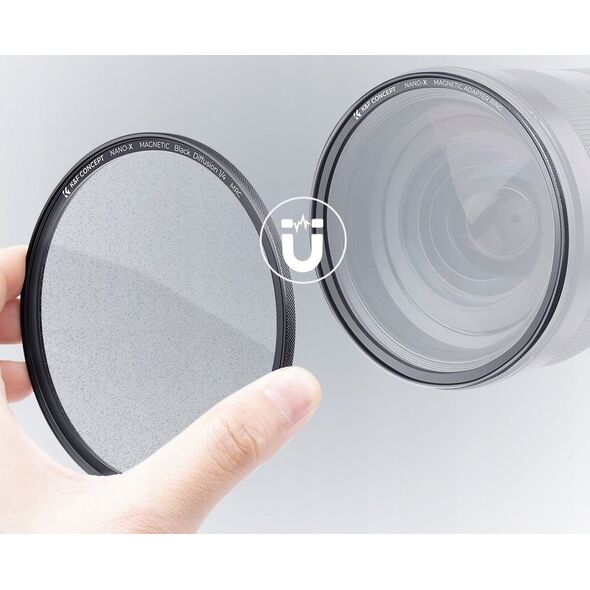 Zestaw 3w1 Filtr Black Diffusion 1/4 Pierścień Magnetyczny Dekielek 67 - 67mm / SKU.1821